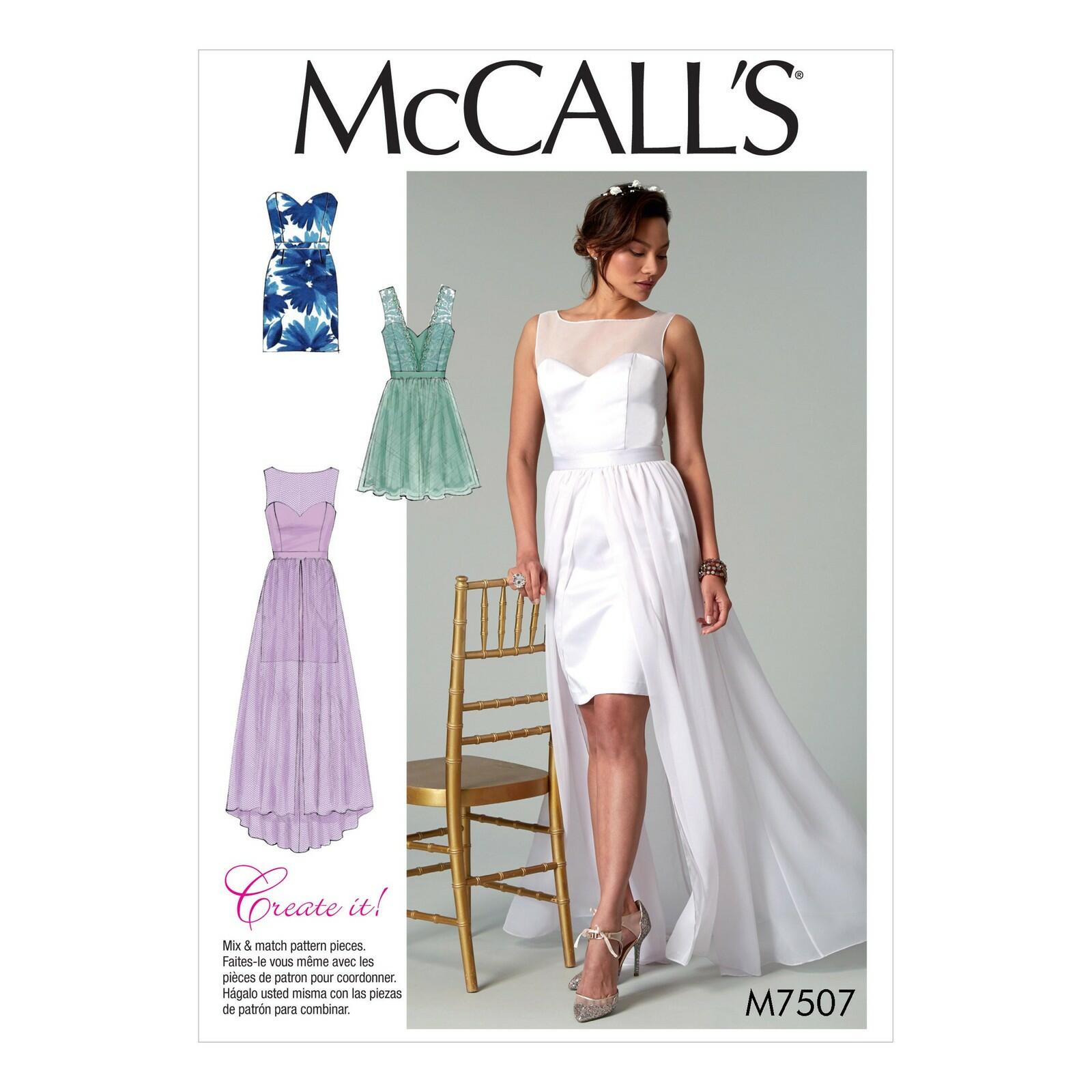McCall's Misses' Mix-and-Match Sweetheart Dress, 14-16-18-20-22