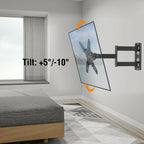 ELIVED Full Motion TV Monitor Wall Mount for Most 14-42 Inch LED LCD Flat Screen