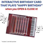 100 GREETINGS Interactive Accordion Birthday Card – Musical Birthday Cards for