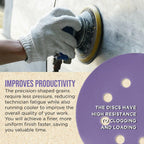 Dura-Gold Premium 400 Grit 5" Purple Film Ceramic Sanding Discs, 8-Hole Pattern,