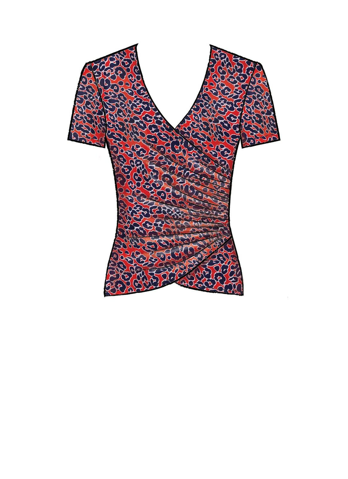 McCall's Sewing Pattern Misses' Tops Size S-M-L-XL, Various Colours