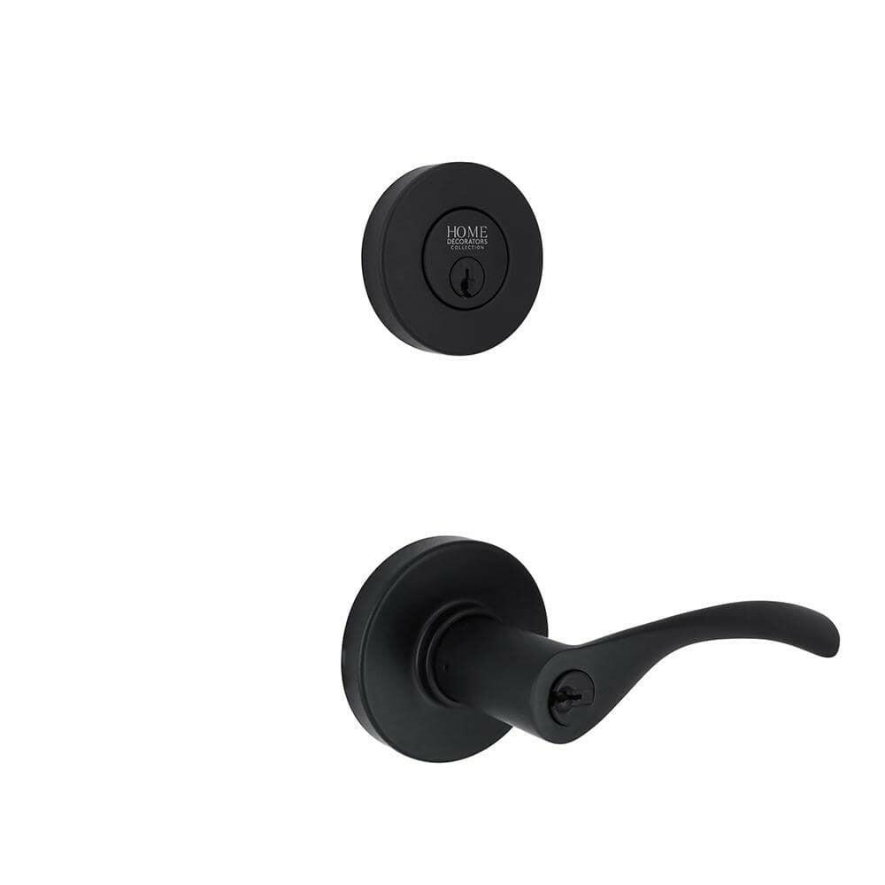 Primrose Matte Black Single Cylinder Door Handle Keyed Alike Combo Pack