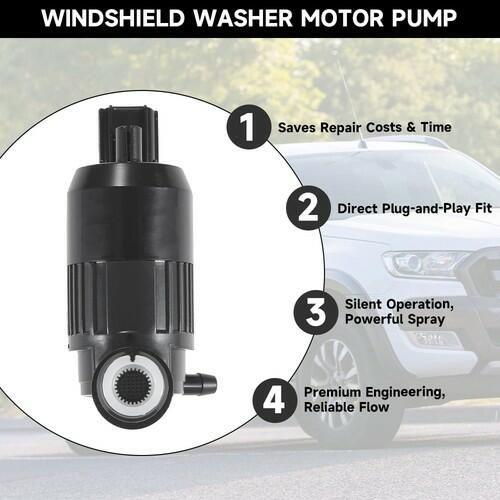 Windshield Washer Pump with Grommet for Ford Taurus/Fusion/Ranger for Ford F-150