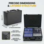 SUREMAX 600+ Trading Card Storage Box, Portable Card Case for 3" x 4" Graded