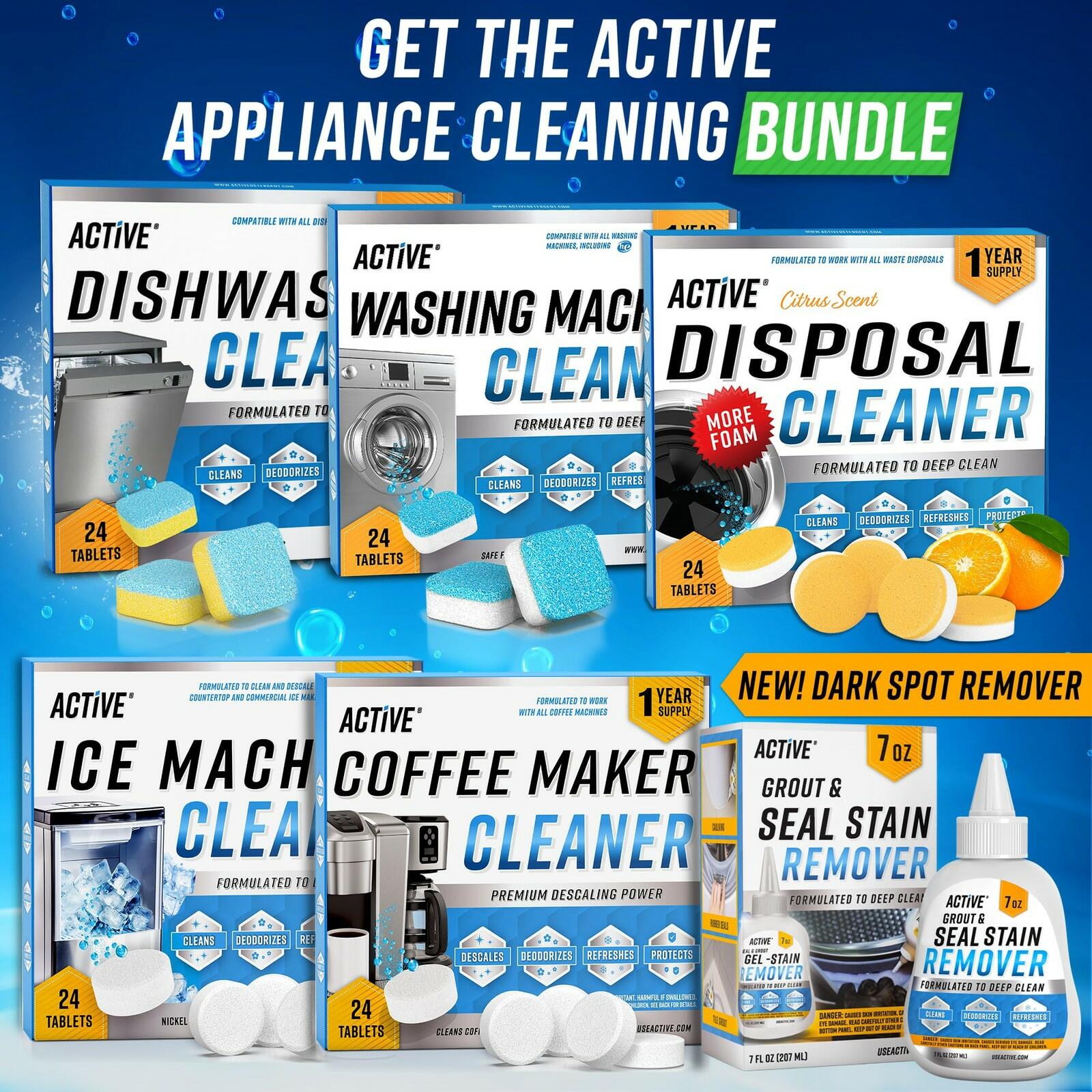 24 Pack Garbage Disposal Cleaner Deodorizer Tablets, New Powerful XL Foaming