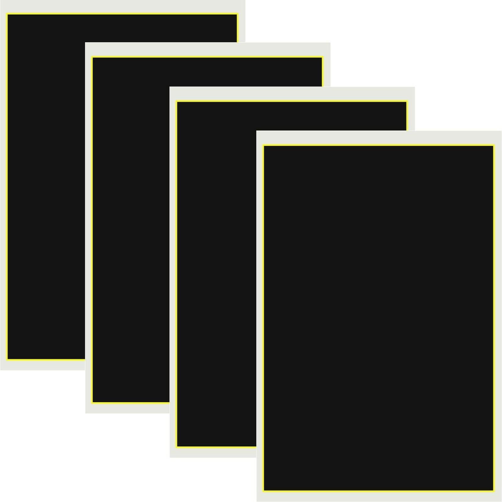 4 Pieces Black Laser Engraving Marking Paper 39x27CM Engraving Color Paper Laser