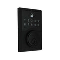 Square Matte Black Compact Touch Electronic Single Cylinder Deadbolt