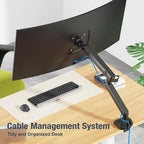AVLT Single 17"-38" Monitor Arm Desk Top Mount Premium Mechanical Spring Fits Up