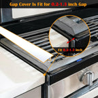 2 PACK Silicone Stove Counter Gap Cover Kitchen Counter Gap Filler Transparent