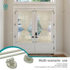 WL.Rocaille Magnetic Curtain Rods for Metal Doors and Window, Multi-Use