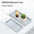 Bathroom Vanity Tray,Thick Original Silicone Soap Dispenser Tray,EGWON