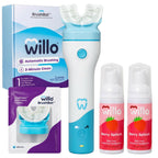 Willo BrushBot Kids Toothbrush Kit, Medium Berry Dye-Free