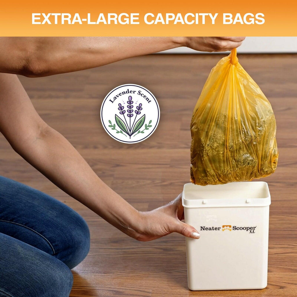 12 Rolls, 180 Count Neater Pets Neater Scooper Bags XL Size Extra-Capacity Waste