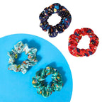 LUV HER Disney Mickey Scrunchies for Girls of All Ages - 4 Large Hair Scrunchies