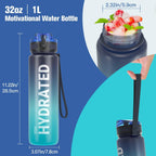 1 PACK Sahara Sailor Water Bottle 32oz, Durable and Leakproof Water Bottles