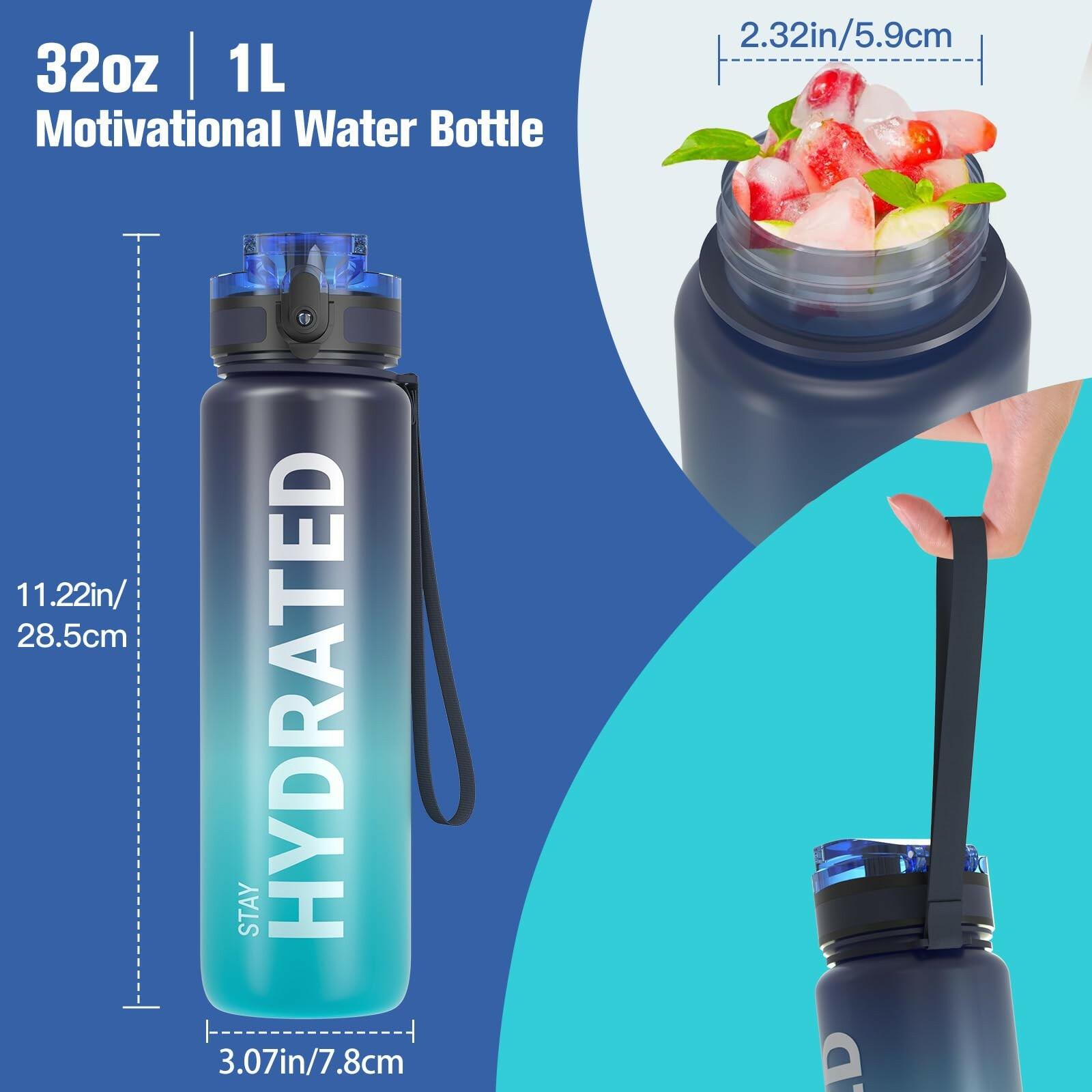 1 PACK Sahara Sailor Water Bottle 32oz, Durable and Leakproof Water Bottles