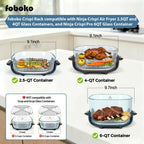 foboko Crisper Rack for Ninja Crispi Air Fryer FN101, Ninja Crispi Accessories,