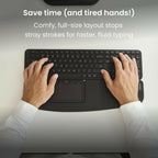 Contour Balance Keyboard: Full-Size Wireless Keyboard with USB Receiver, US