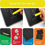 PicassoTiles Magnetic Drawing Board 748 Beads Pad Large 12x10 Inch STEM Writing