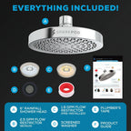 SparkPod Shower Head - High Pressure Rain - Premium Quality Luxury Design - Easy