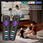 (Pack of 2) Replacement Only for Roku TV Remote, Compatible for TCL Roku/Hisense