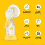 Medela Harmony Manual Breast Pump, Compact Swiss Design with PersonalFit Flex