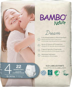 44 Count Bambo Nature Premium Eco-Friendly Training Pants, Size 4 (15-31 Lbs)