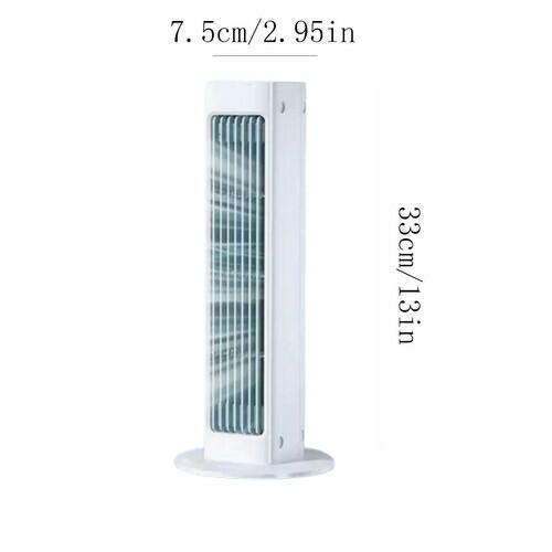 Portable Rechargeable Air Cooler Fan with Remote Control, 3 Speeds LED Touch