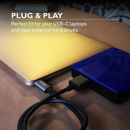 pengo USB-C to USB Micro-B 3.0 Cable (1.6 Ft) Compatible for TypeC Laptops Like