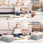 Fab totes Storage Bins [3-Pack], Foldable Storage Baskets for Organizing Toys,