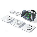 UCOMX 3 in 1 Charging Station for Multple Devices,Foldable 3 in 1 Wireless