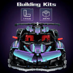 BTEC Super Cars Building Kits for Adults, 2036 PCS Technique Remote Control