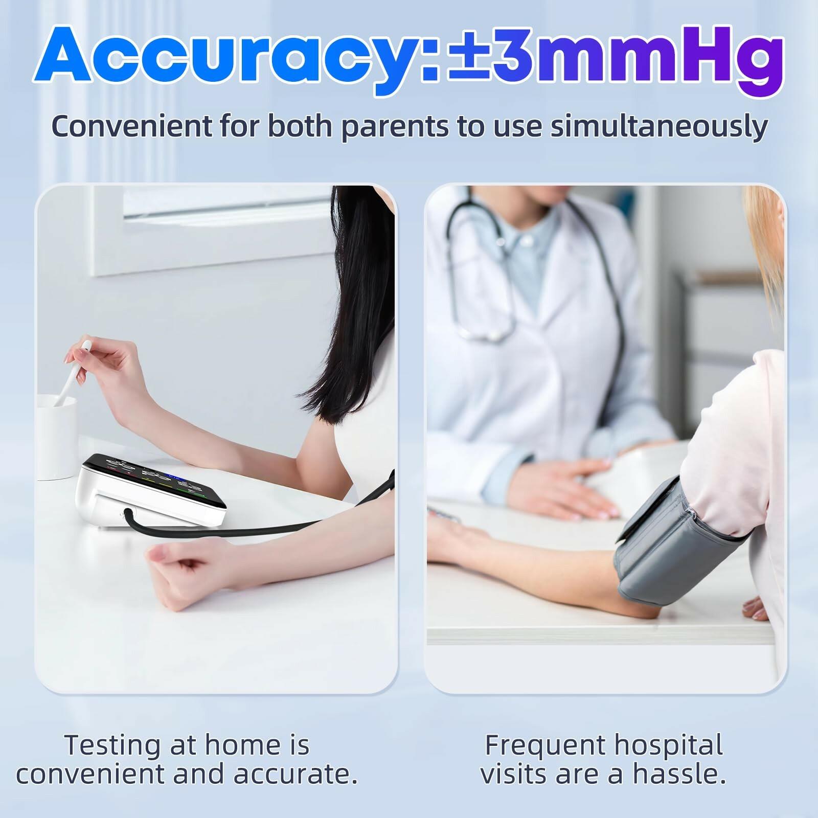 GUAEVER Blood Pressure Monitor Rechargeable Upper Arm Blood Pressure Monitors