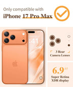 GVIEWIN for iPhone 17 Pro Max Case with Screen Protector, Upgraded [Full Camera