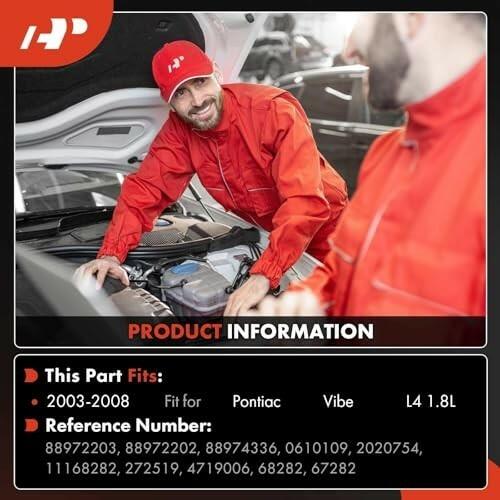 Air Conditioner AC Compressor with Clutch Compatible with Pontiac Vibe 1.8L
