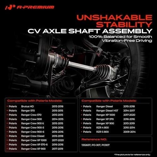 CV Axle Shaft Assembly Front Driver or Passenger Side