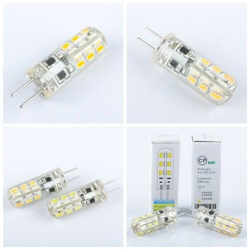 G4 LED Bulb Warm White 12V AC220V Silicone 360° Replace Halogen Lamp