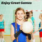JBM 1 Pair Volleyball Arm Sleeves with Protection Pads and Thumb Hole Padded