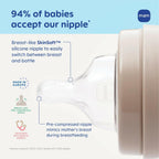 MAM 4.5oz Easy Start Anti-Colic Wide Neck Vented Baby Bottle, Extra Slow Flow