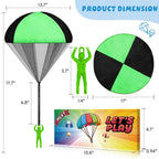 Parachute Toy for Kids, Outdoor Toys Flying Parachute Men, Inside & Outside Toys