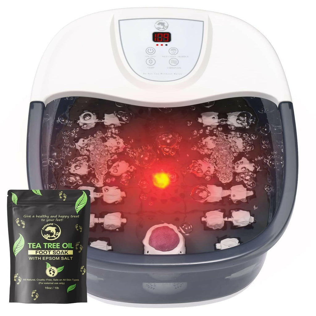 ECARBME Foot Spa Bath Massager with Heat, Foot Bath with 22 Massage Rollers,