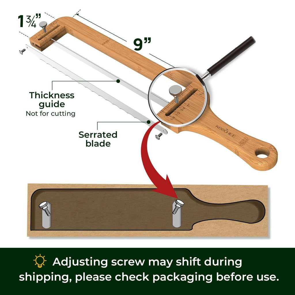 keechee Bread Pilot Adjustable Bread Knife – Upgraded Bread Slicer for Homemade