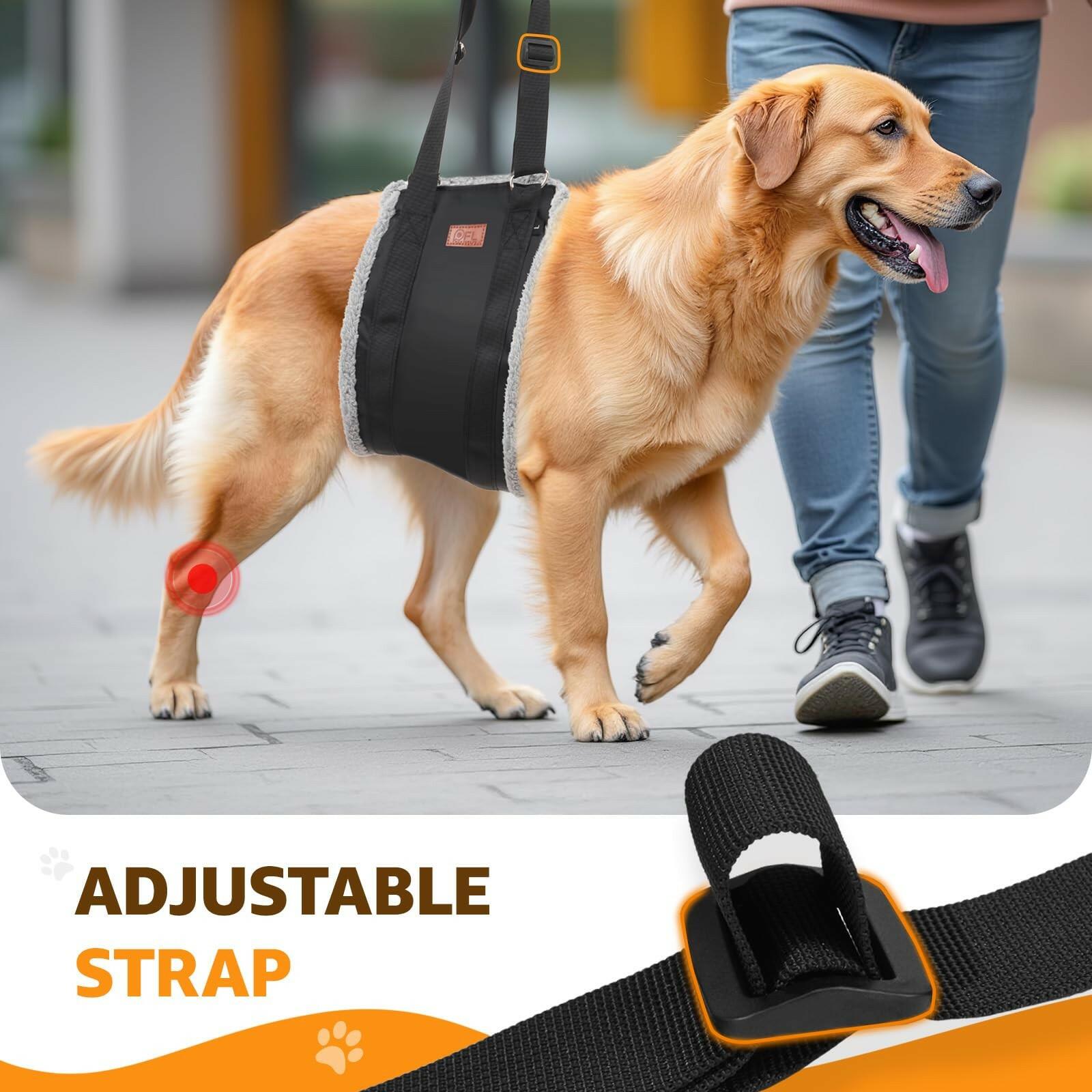 OPEN BOX - Adjustable Dog Lift Harness, Dog Sling for Large Dogs Hind Leg