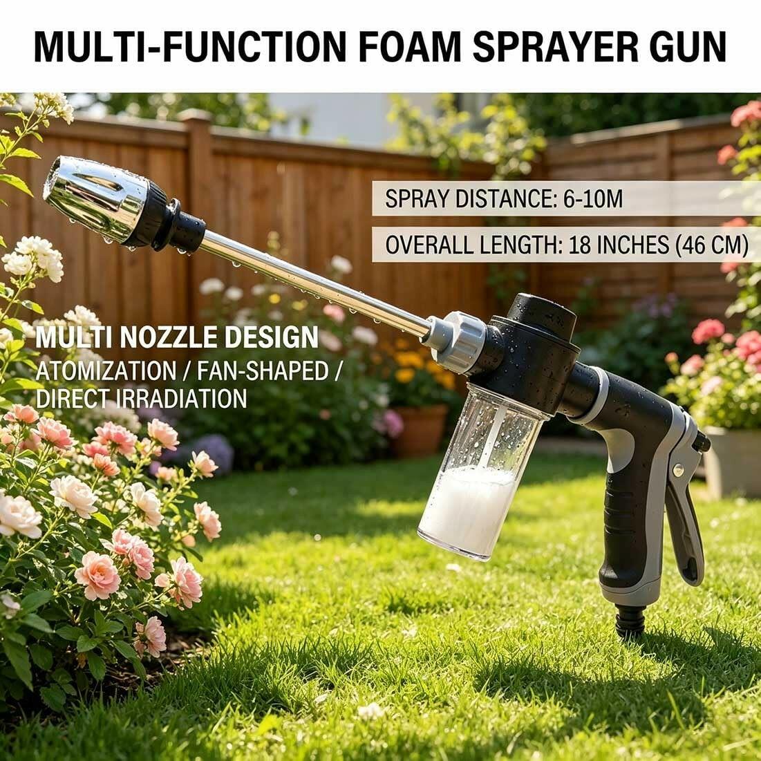 High Pressure Soap Sprayer Foam Gun Car Wash 3.5oz Dispenser Combo A