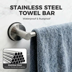 Adjustable Suction Cup Towel Bar for Bathroom Wall,14.6Inch~24 Inch Towel Racks