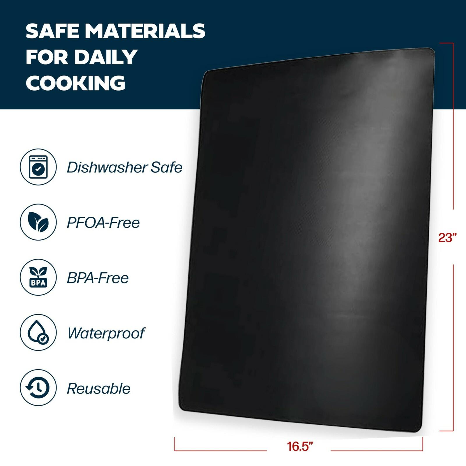 Cooks Innovations Non-Stick Oven Protector Mat - Heavy Duty Nonstick Oven Rack