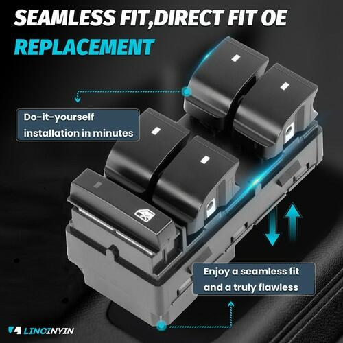 Window Switch for 2007-2014 Chevy Silverado GMC Sierra 1500 2500 3500,HHR