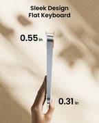 ProtoArc Bluetooth Keyboard for iPad, K90-A Backlit Compact Wireless Keyboard