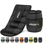 APEXUP 10lbs/Pair Adjustable Ankle Weights for Women and Men, Modularized Leg