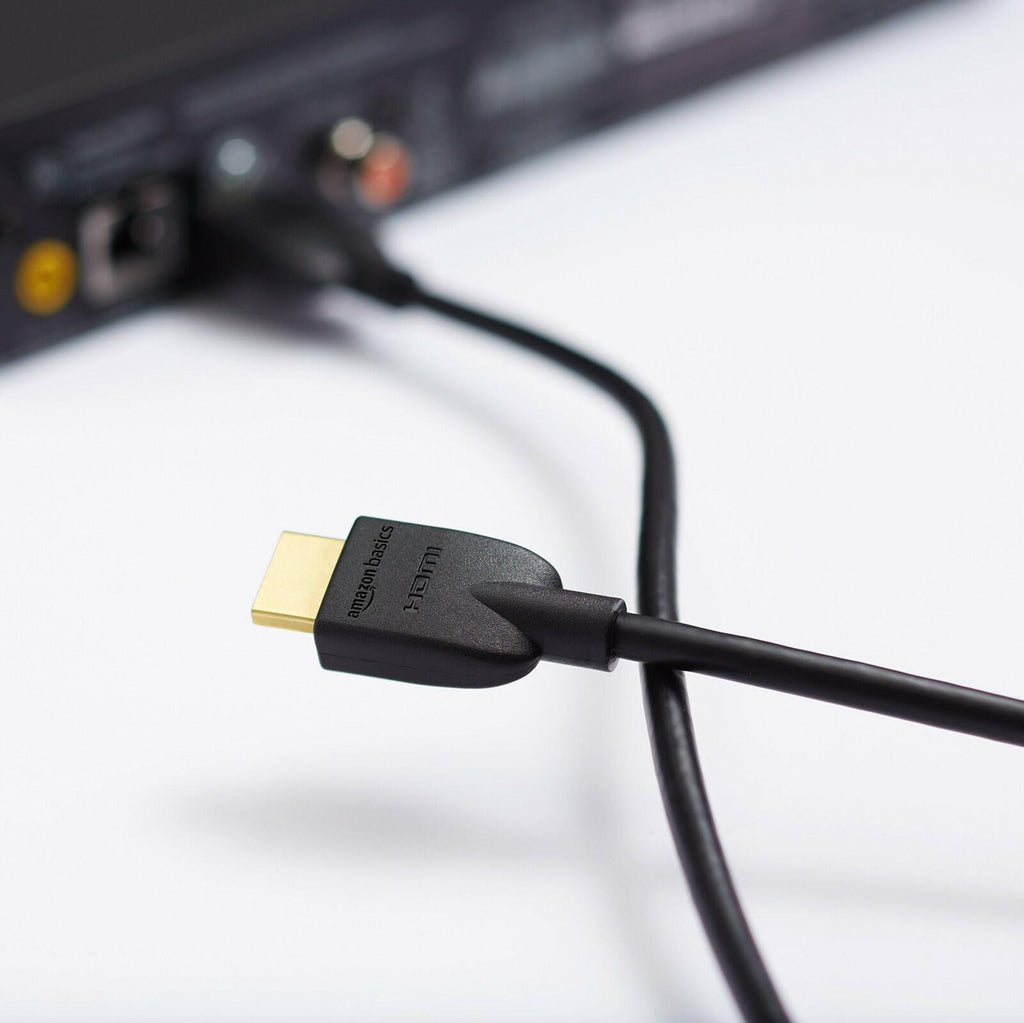 Amazon Basics HDMI Cable, 3ft, 4K@60Hz, High-Speed 4K HDMI 2.0 Cord (18Gbps),